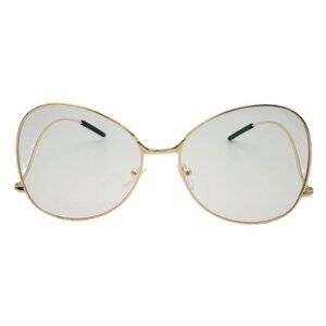 9081 | Gold Clear Lens Butterfly Glasses